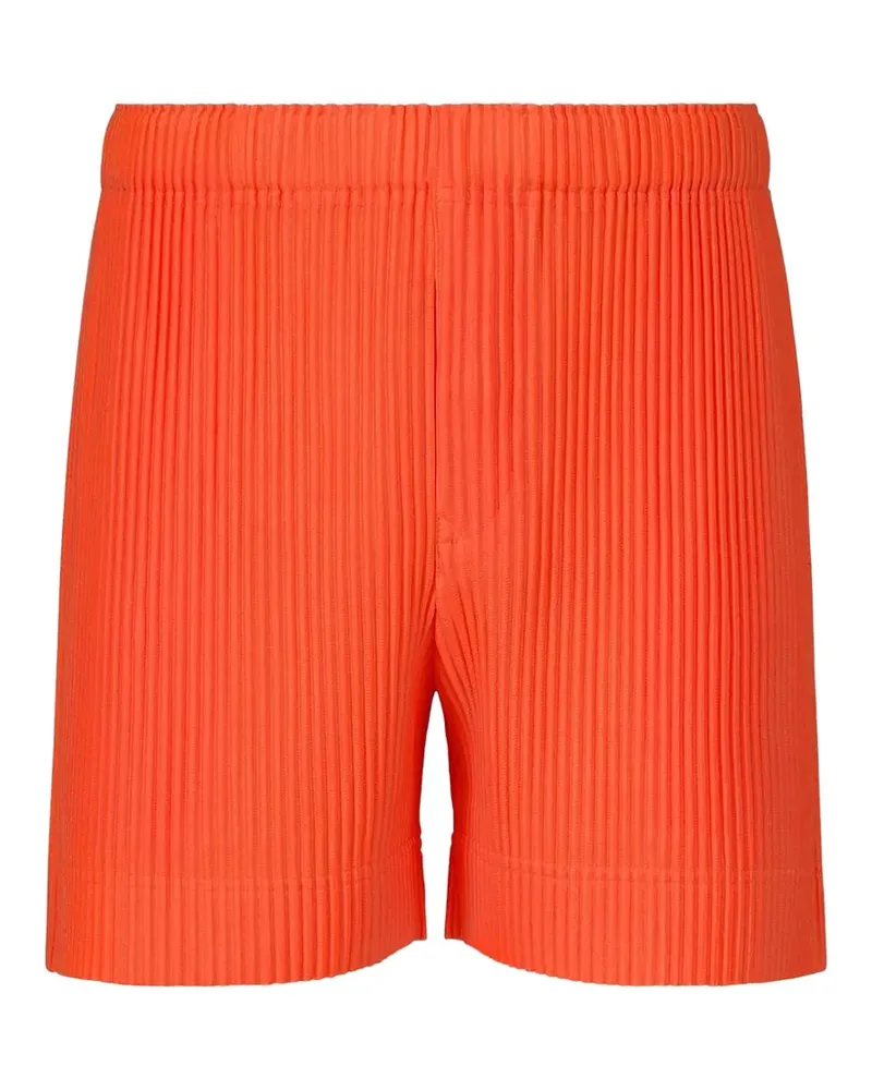 Issey Miyake Colorful Pleats Bermudas mit Stretchbund - Orange Orange