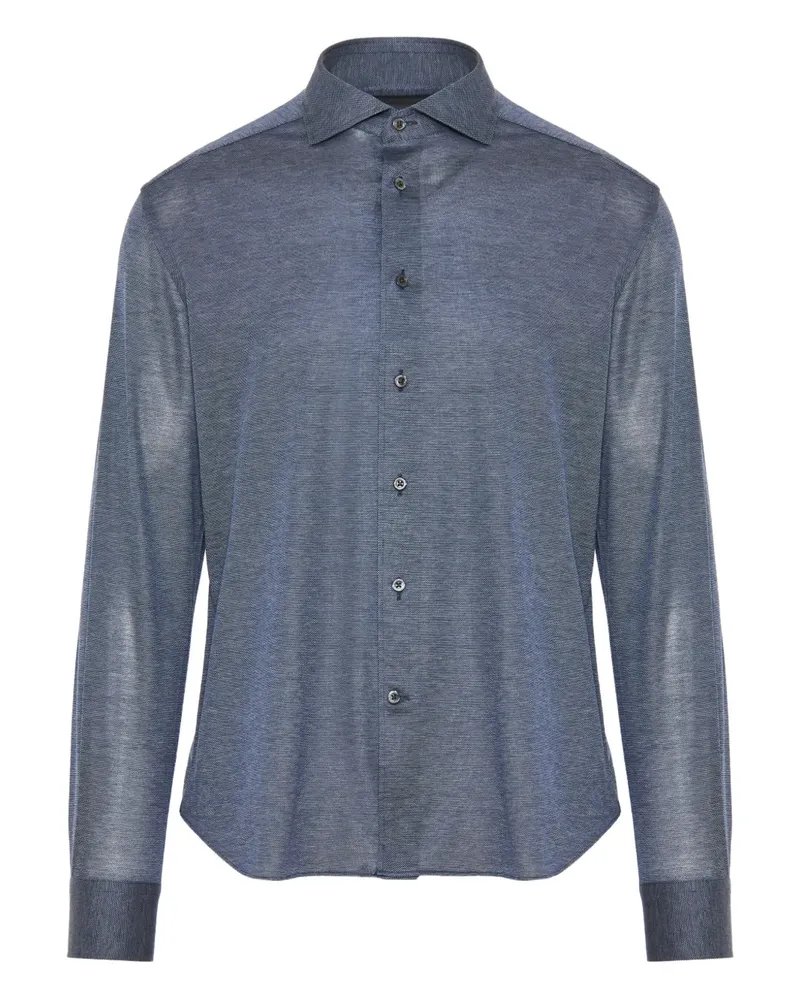 Corneliani Langärmeliges Hemd - Blau Blau
