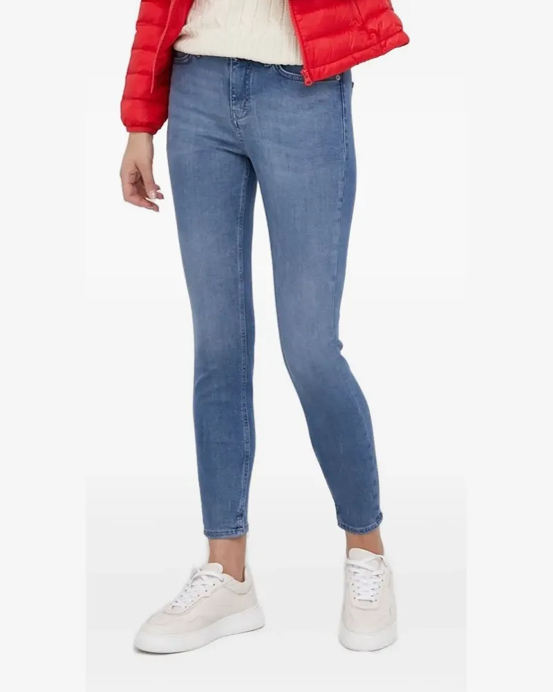 Drykorn Skinny-Jeans mit Logo-Patch - Blau Blau