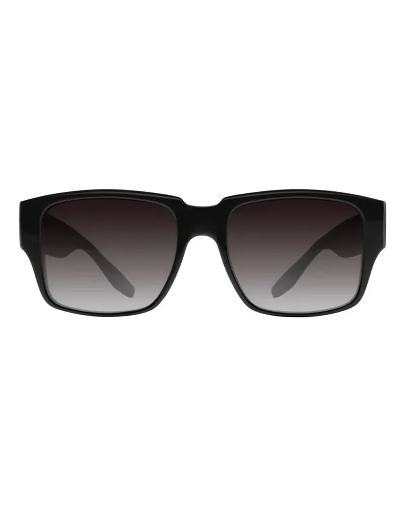 Barton Perreira Duke Sonnenbrille mit quadratischem Gestell - Schwarz Schwarz