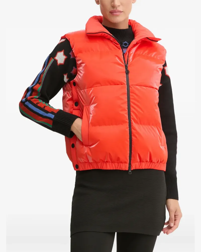 Sportalm quilted high-neck sleeveless jacket - Orange Orange