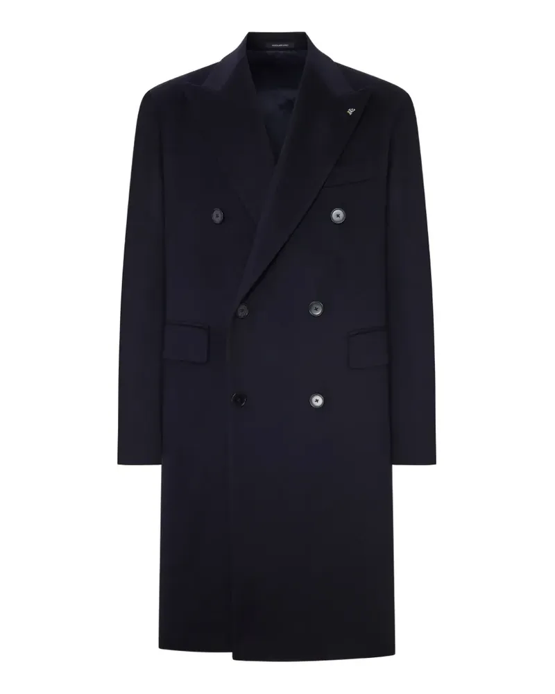 Tagliatore Doppelreihiger Mantel mit steigendem Revers - Blau Blau