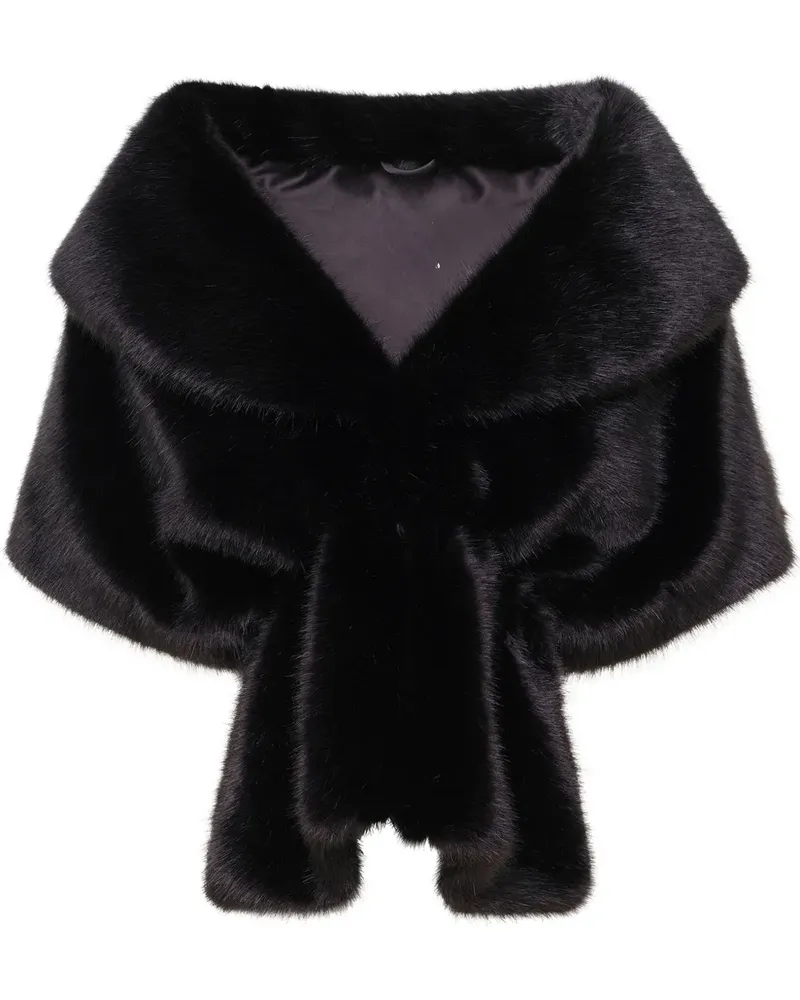 UNREAL FUR Champagne Cape - Schwarz Schwarz