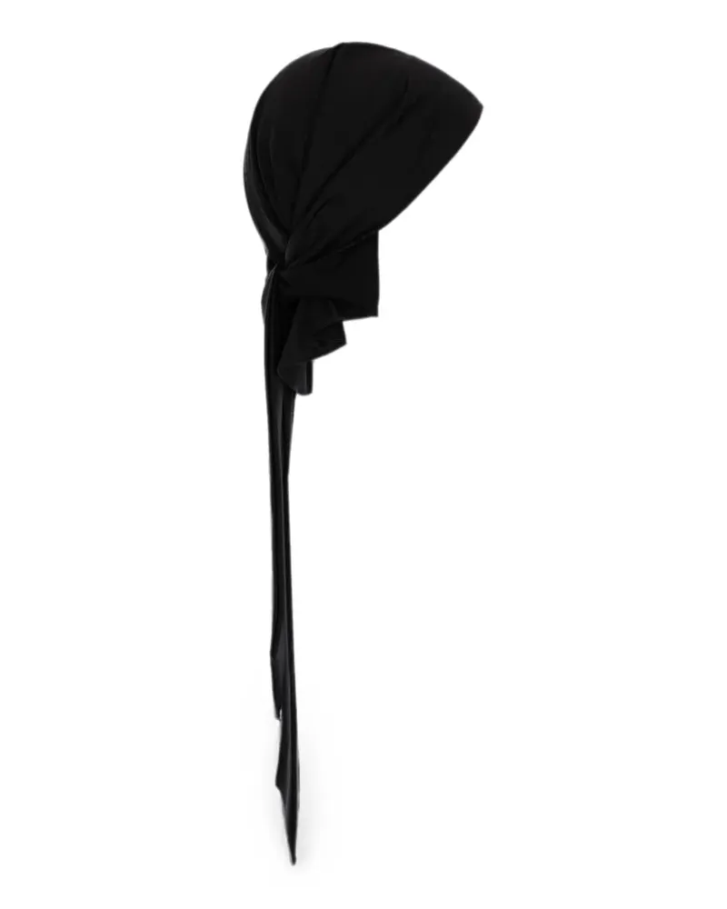 Noire Swimwear Schal mit Knoten - Schwarz Schwarz