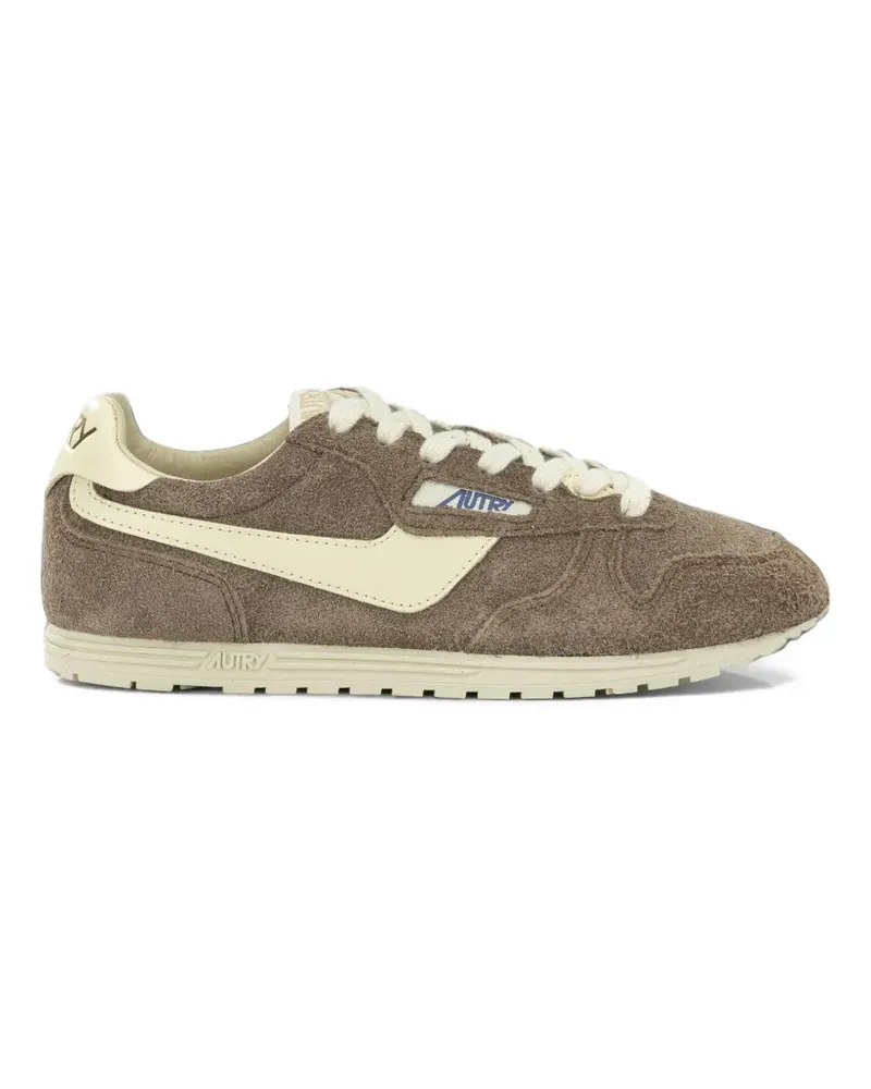 AUTRY Windspin suede panelled sneakers - Braun Braun