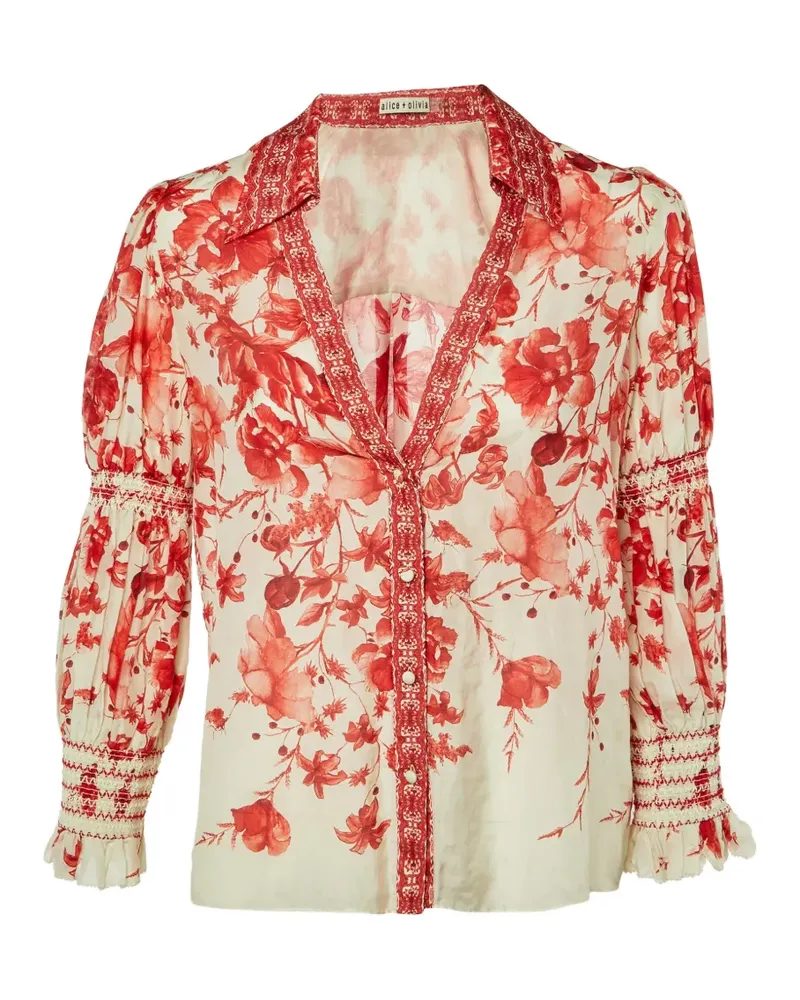 Alice + Olivia Hemd mit Print - Nude Nude