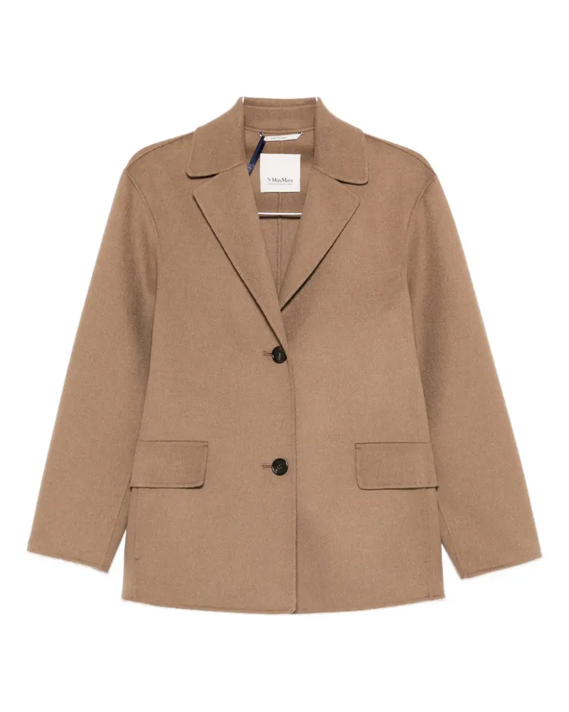 Max Mara Jacke mit aufgesetzten Taschen - Braun Braun