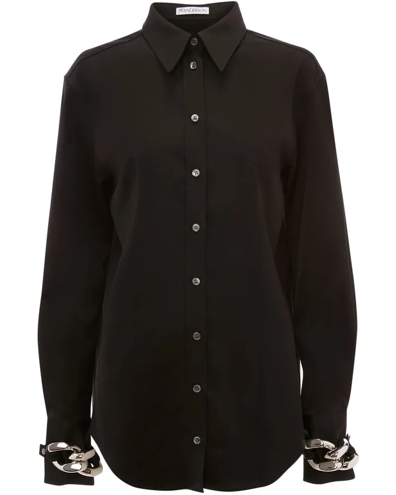J.W.Anderson Hemd mit Kettendetail - Schwarz Schwarz