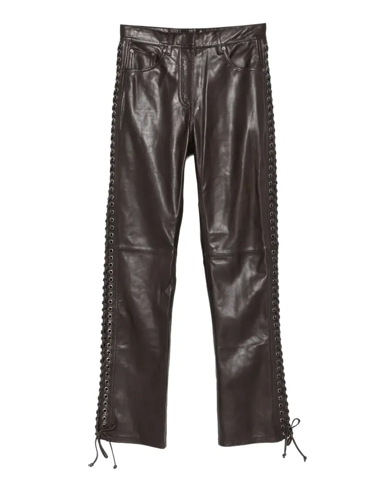 ROTATE Birger Christensen Hose mit Ösendetail - Braun Braun