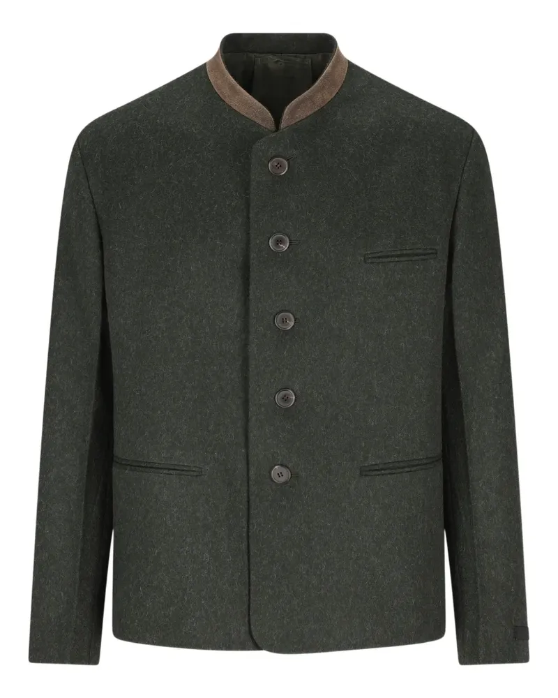 Prada Einreihige Jacke - Grün Grün