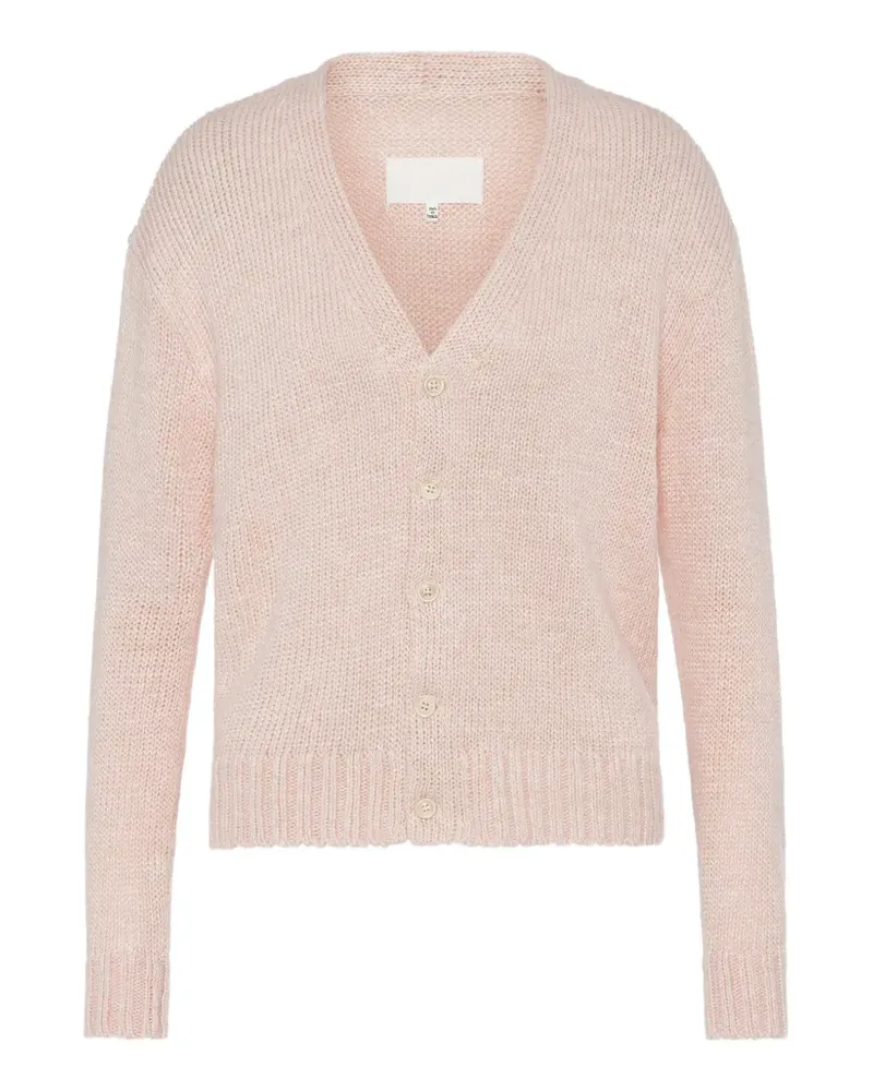 Maison Margiela ribbed V-neck cardigan - Rosa Rosa