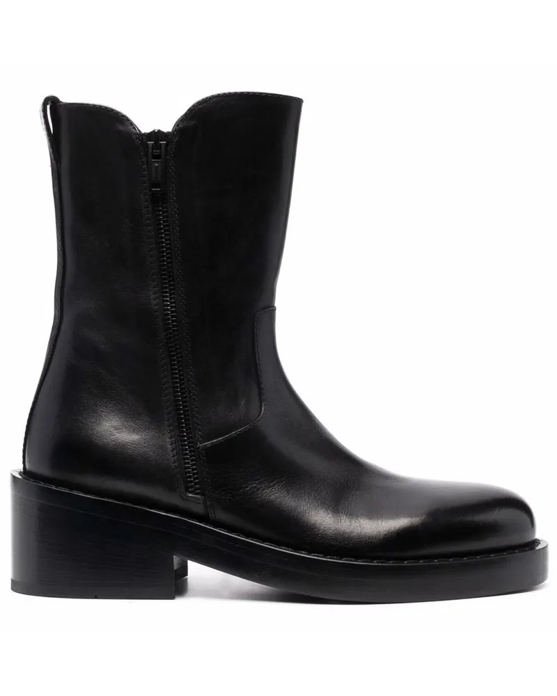 Ann Demeulemeester Halbhohe Stiefel Schwarz