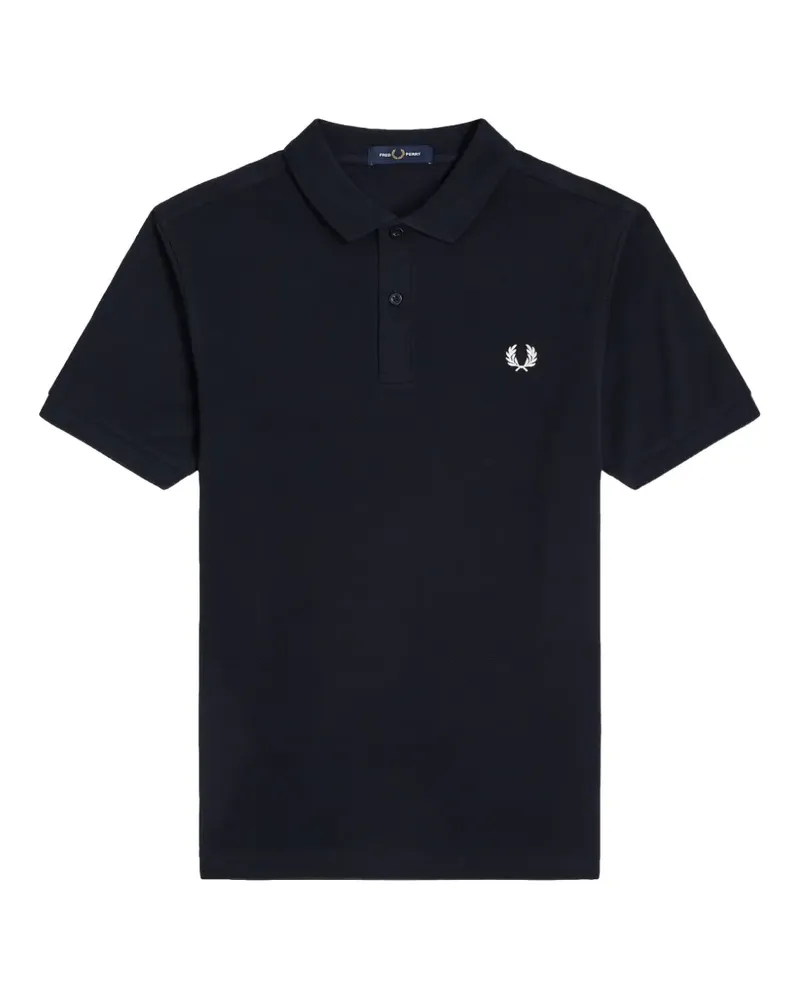 Fred Perry Poloshirt mit Logo-Stickerei - Blau Blau