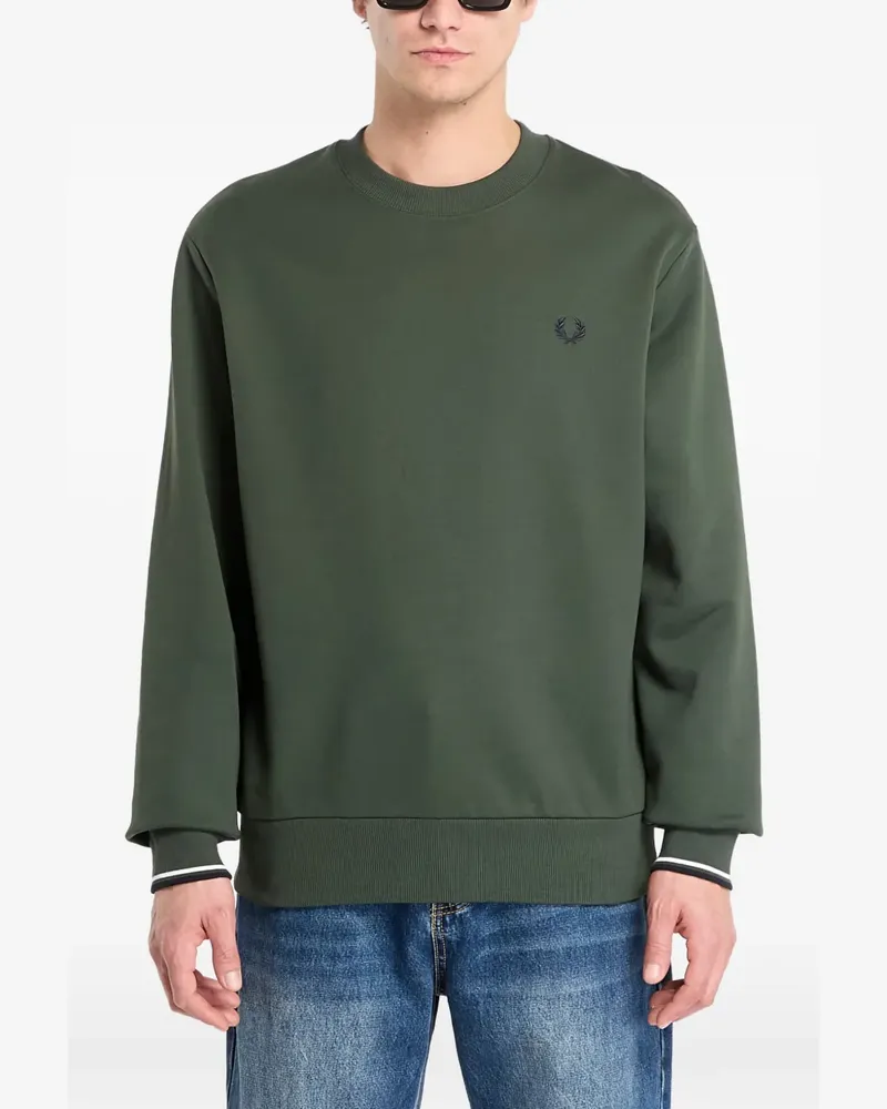 Fred Perry crew-neck logo sweatshirt - Grün Grün