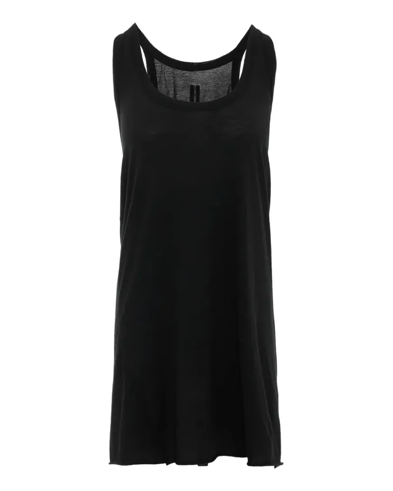 Rick Owens ribbed-trim tank top - Schwarz Schwarz