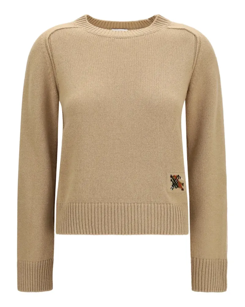 Burberry Pullover mit rundem Ausschnitt - Nude Nude