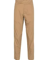 Low Brand Tapered-Bundfaltenhose aus Popeline Nude