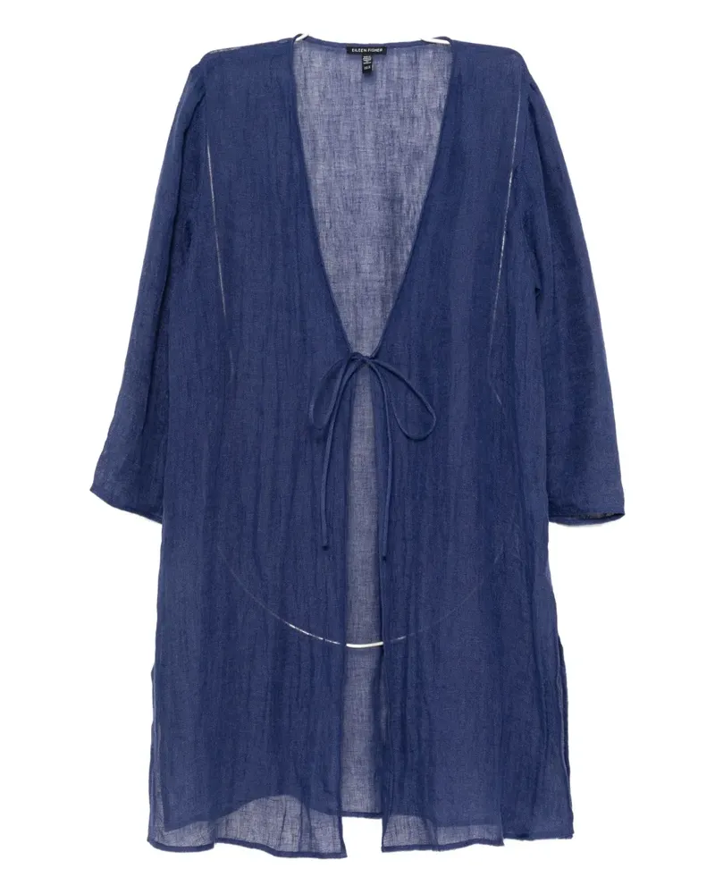 Eileen Fisher linen coat - Blau Blau