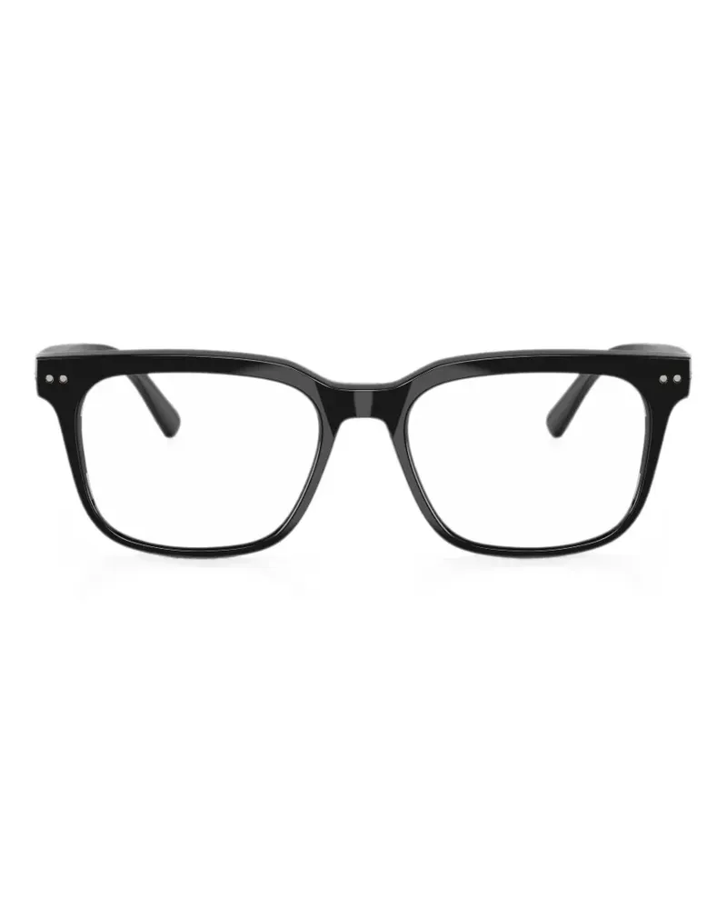 Nuance Sonnenbrille mit eckigem Gestell - Schwarz Schwarz