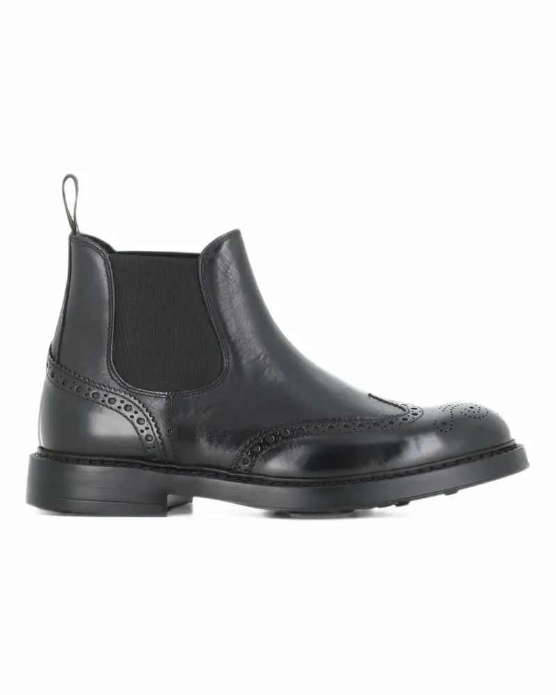 Doucal´s brogue-detail Chelsea boots - Schwarz Schwarz