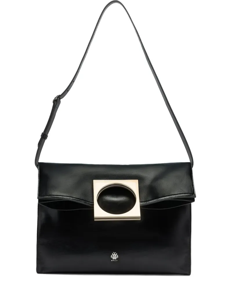 Bally Anni foldable leather tote bag - Schwarz Schwarz