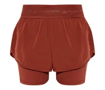 Shorts mit Logo-Bund - Braun