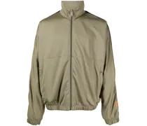 Sportjacke mit Logo-Patch - Grün