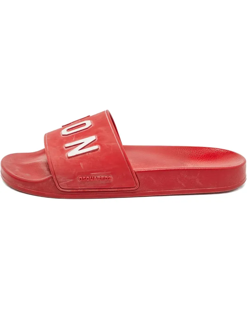 Dsquared2 Icon' Pantoletten - Rot Rot