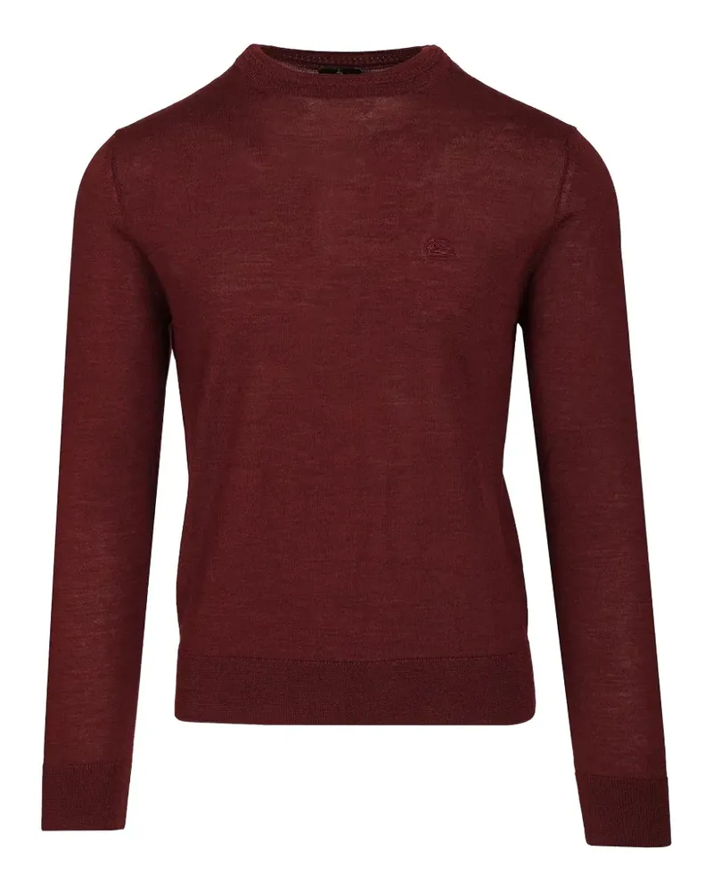 Etro Pullover mit Pegaso-Stickerei - Rot Rot