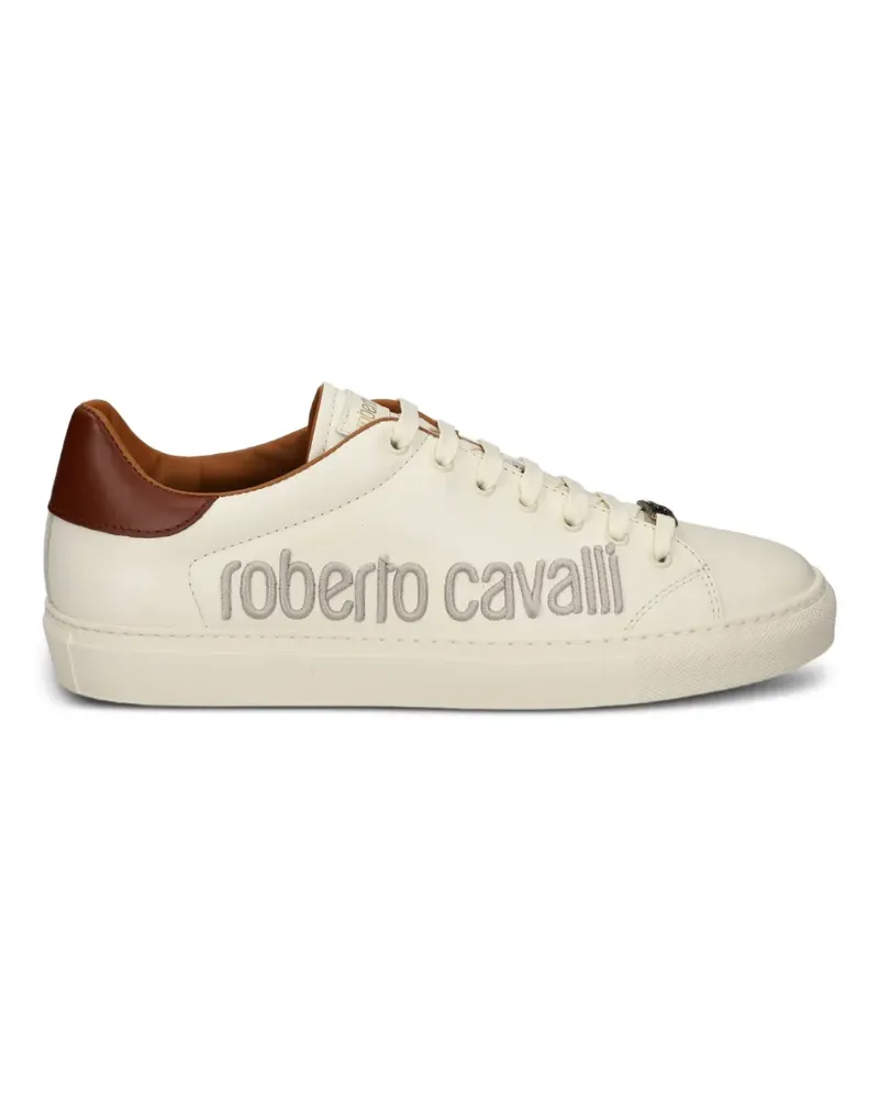 Roberto Cavalli Sneakers mit Logo-Stickerei - Nude Nude