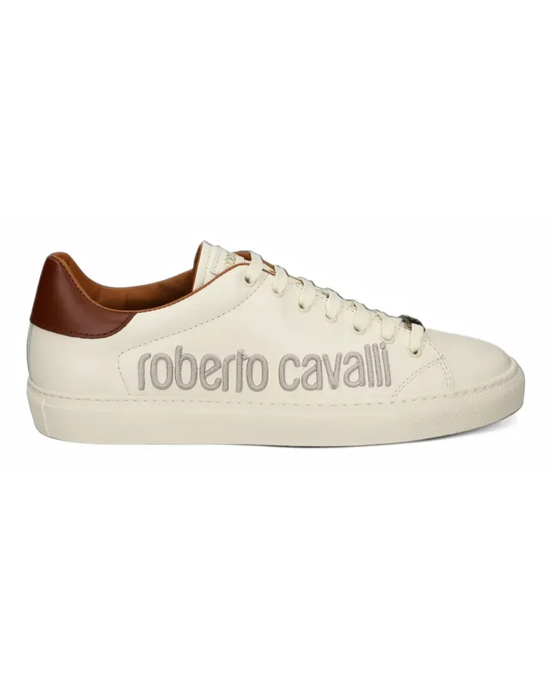 Roberto Cavalli Sneakers mit Logo-Stickerei - Nude Nude