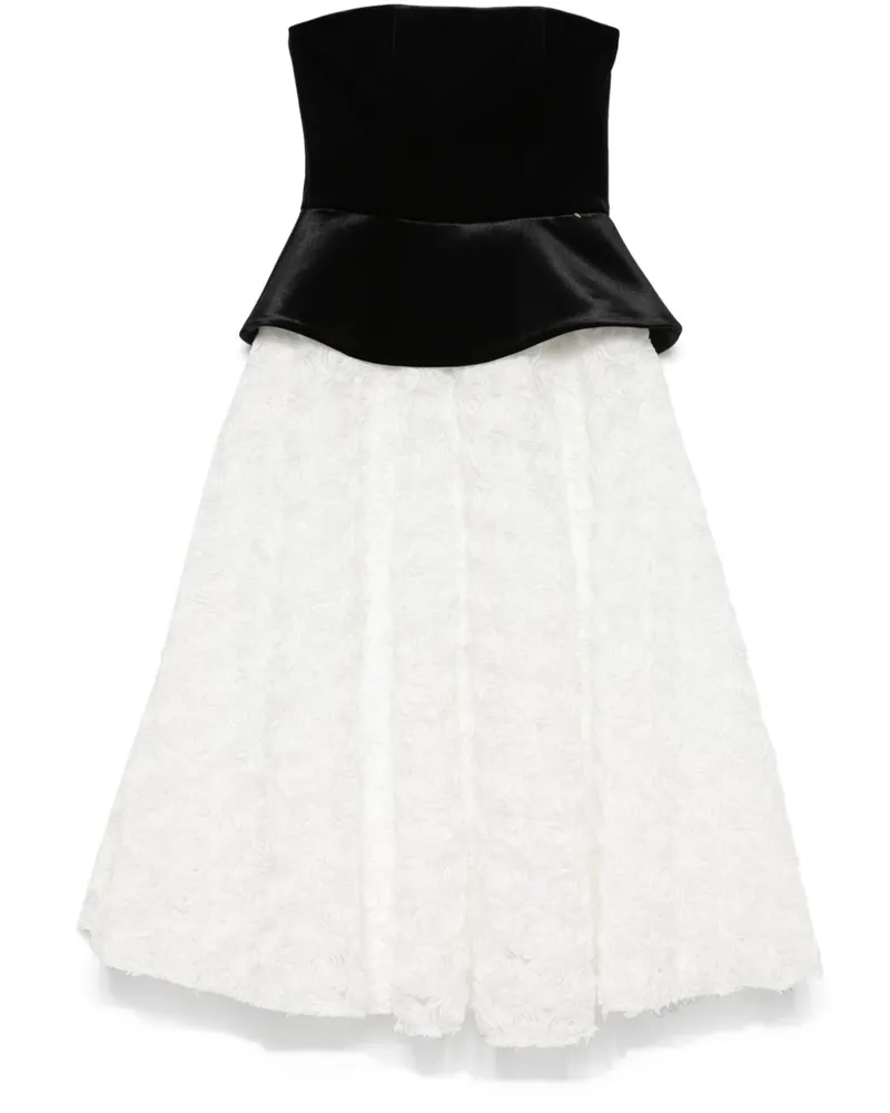 NISSA Midikleid aus Samt - Schwarz Schwarz