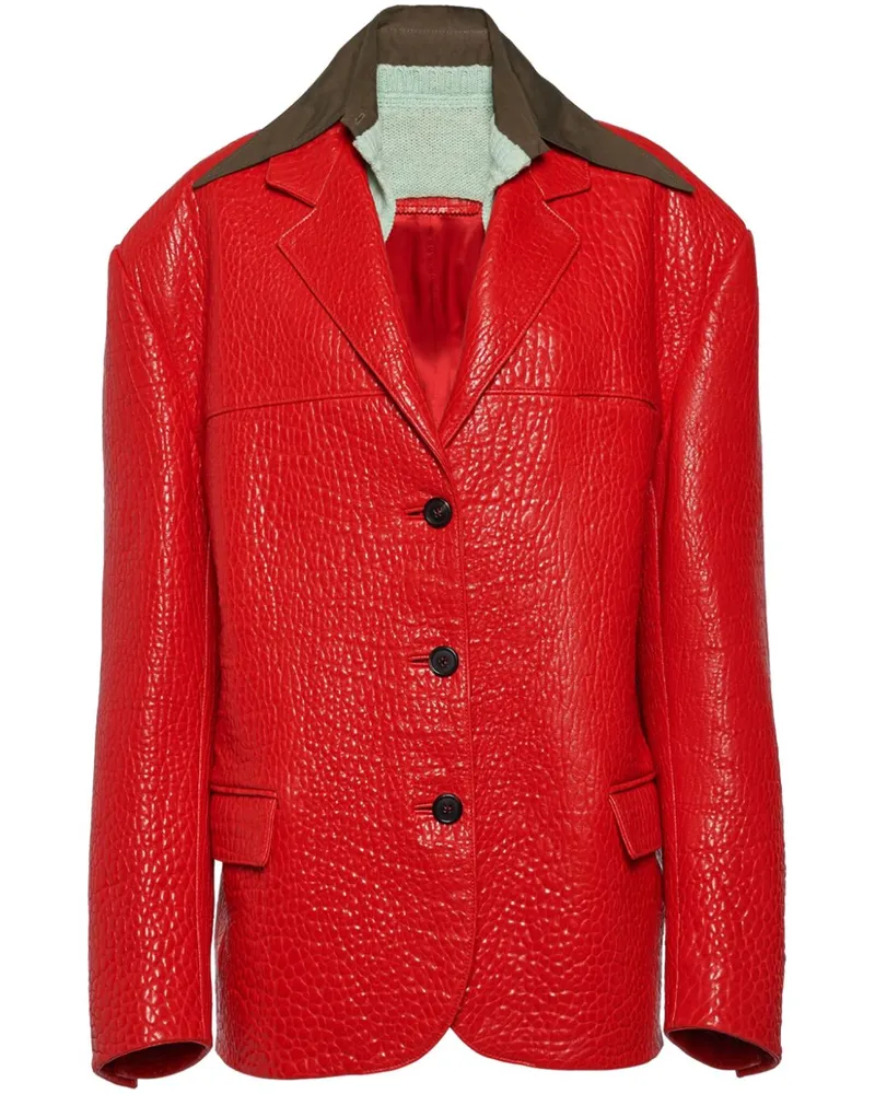 Prada Blazer im Layering-Look - Rot Rot