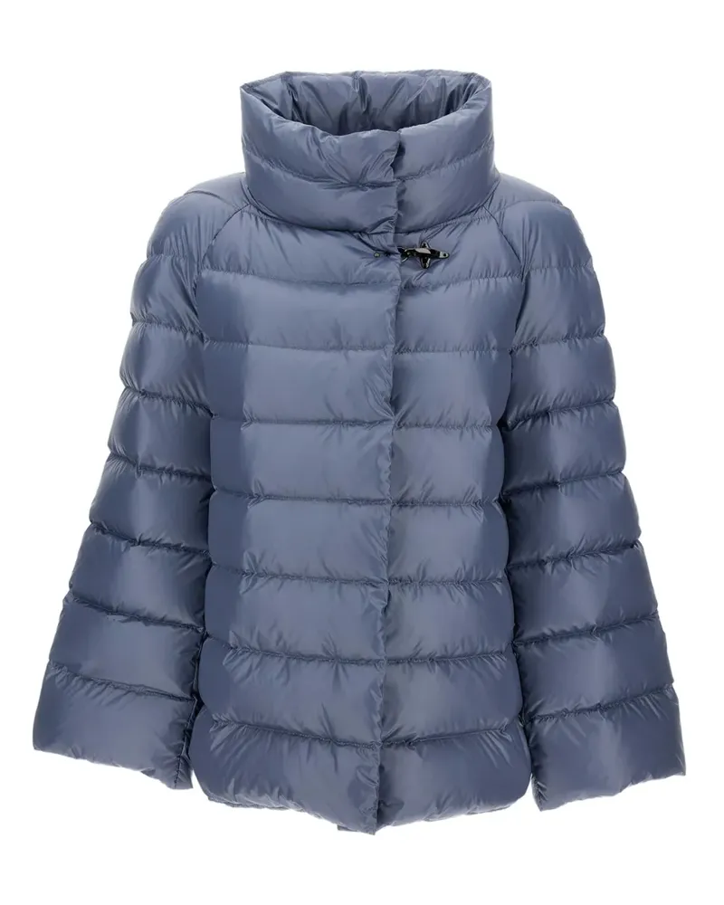 Fay funnel-neck quilted coat - Blau Blau
