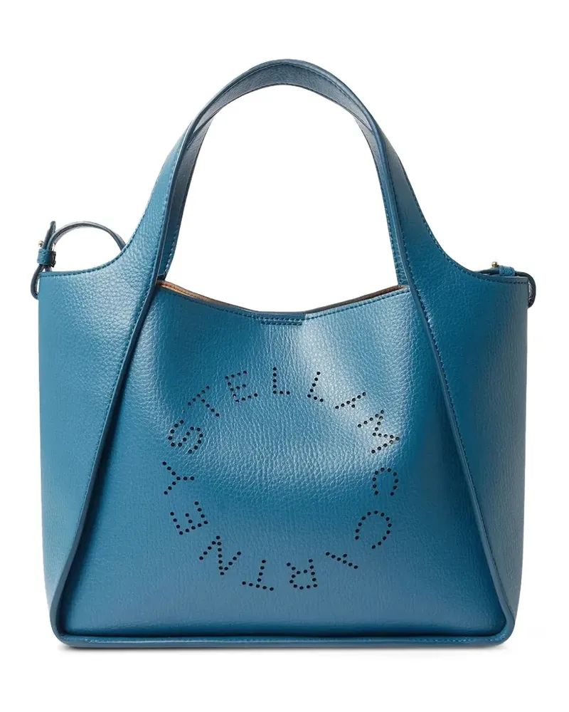 Stella McCartney Shopper mit Logo - Blau Blau