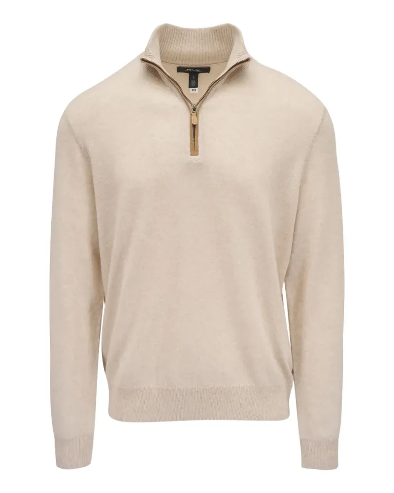 Ralph Lauren half--zip cashmere sweater - Nude Nude