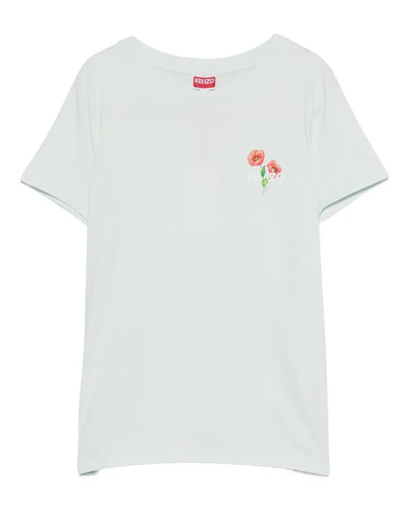 Kenzo T-Shirt mit Blumen-Print - Grün Grün