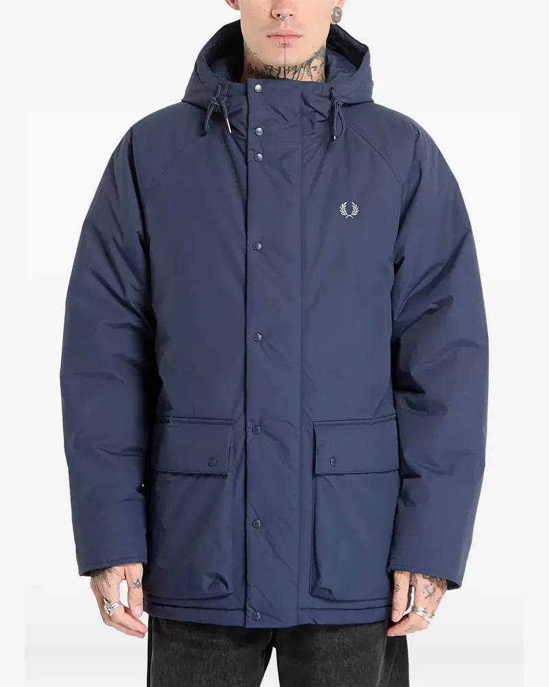 Fred Perry Gefütterte Jacke - Blau Blau