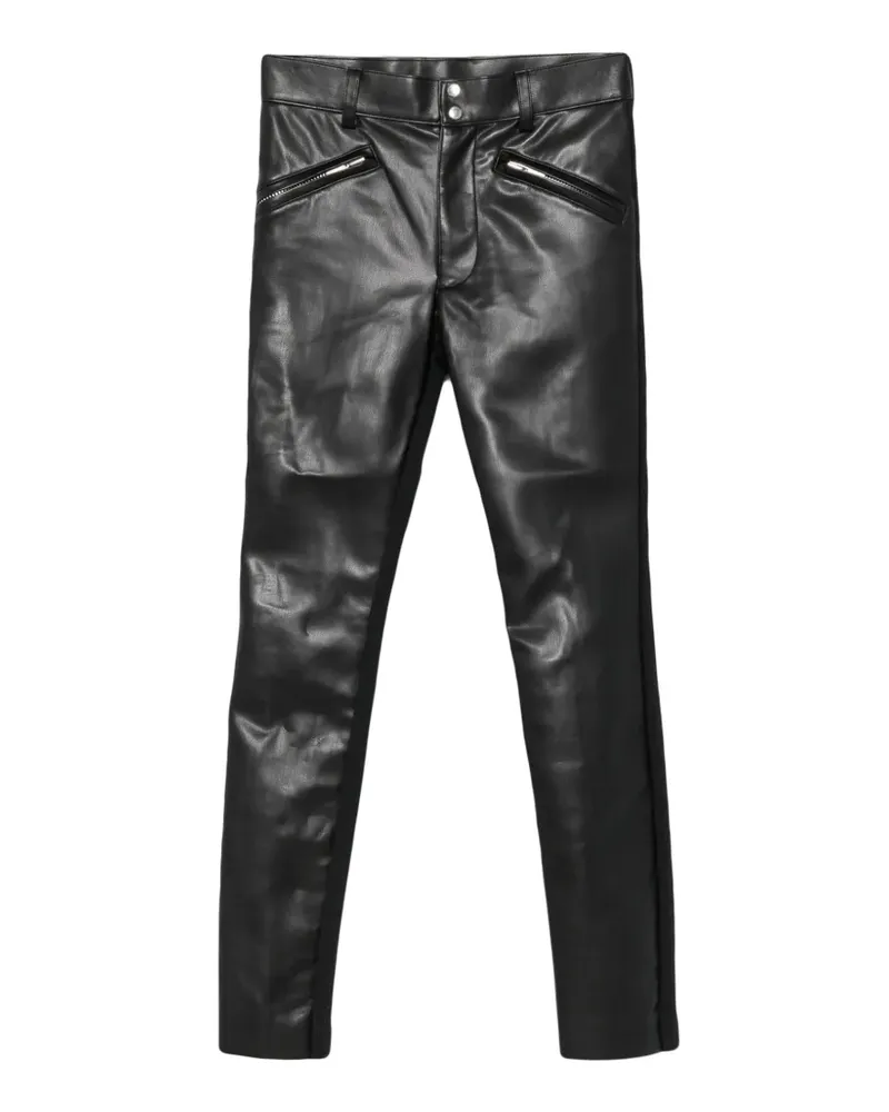 Sacai Schmale Hose mit Einsätzen - Schwarz Schwarz