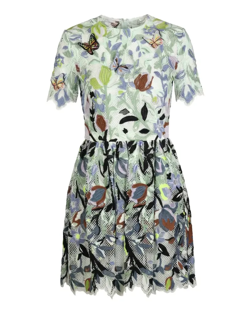 Valentino Garavani floral butterfly mini dress - Weiß Weiß