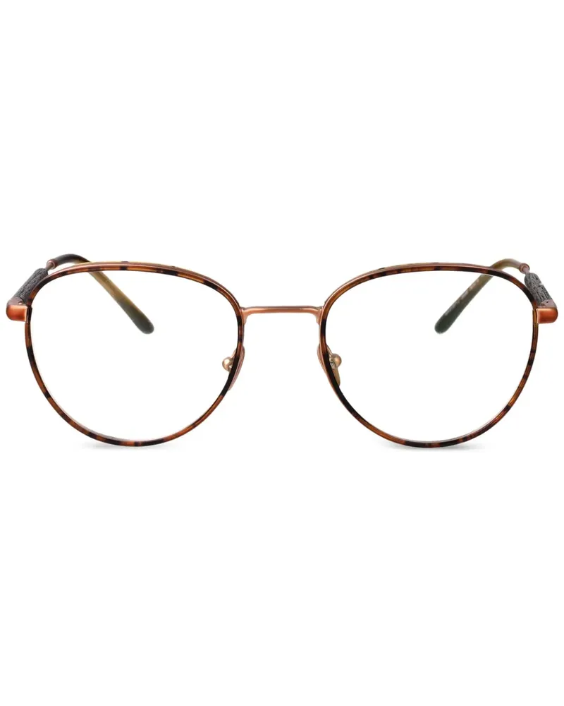 Giorgio Armani Brille mit rundem Gestell - Braun Braun
