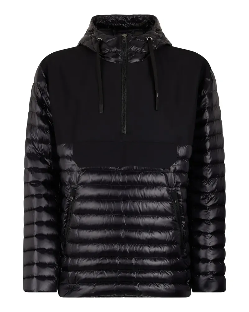 Herno glossy-panel puffer jacket - Schwarz Schwarz