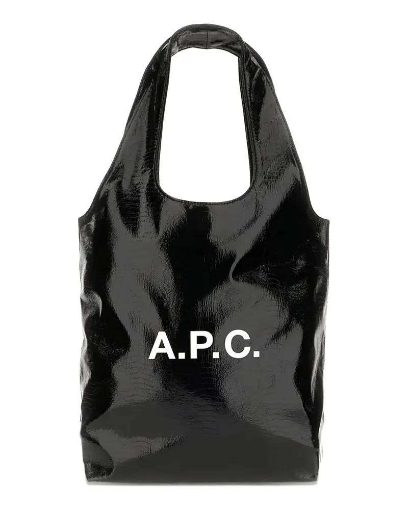 A.P.C. small Ninon tote bag - Schwarz Schwarz
