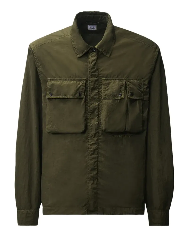 C.P. Company Hemdjacke mit Klappentasche - Grün Grün