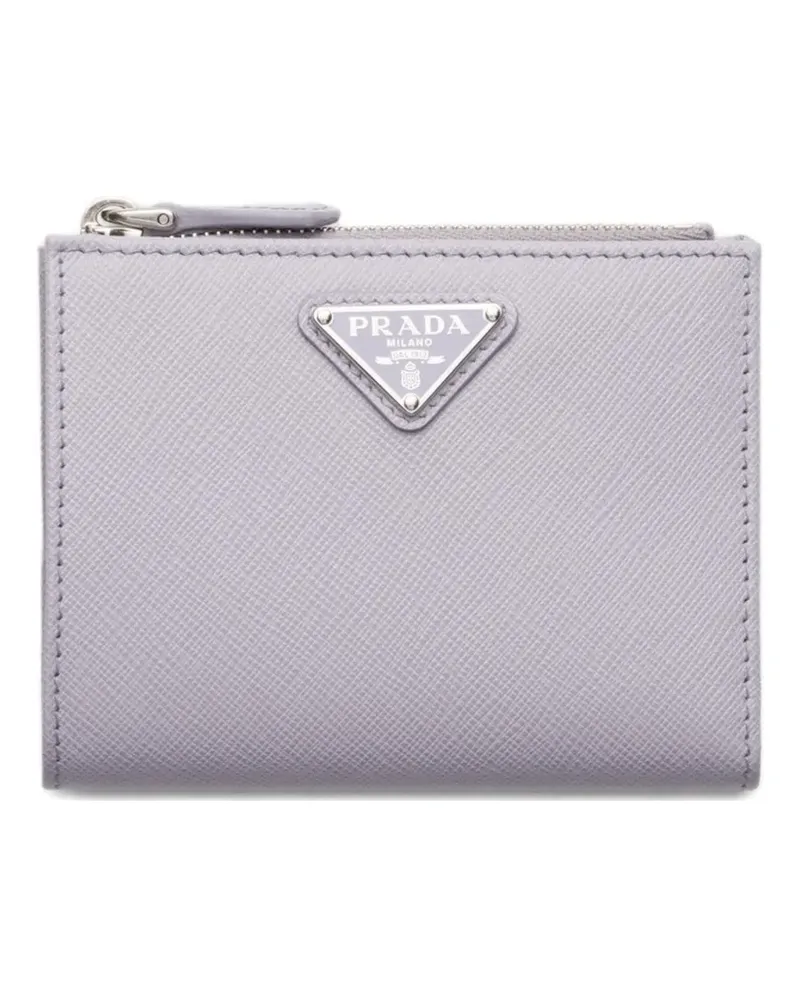 Prada Portemonnaie mit Triangel-Logo - Violett Violett