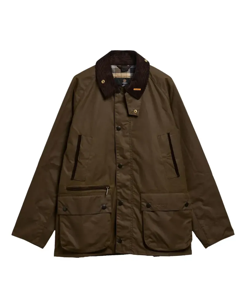 Barbour Gewachste Bedale Jacke mit Cordkragen - Braun Braun