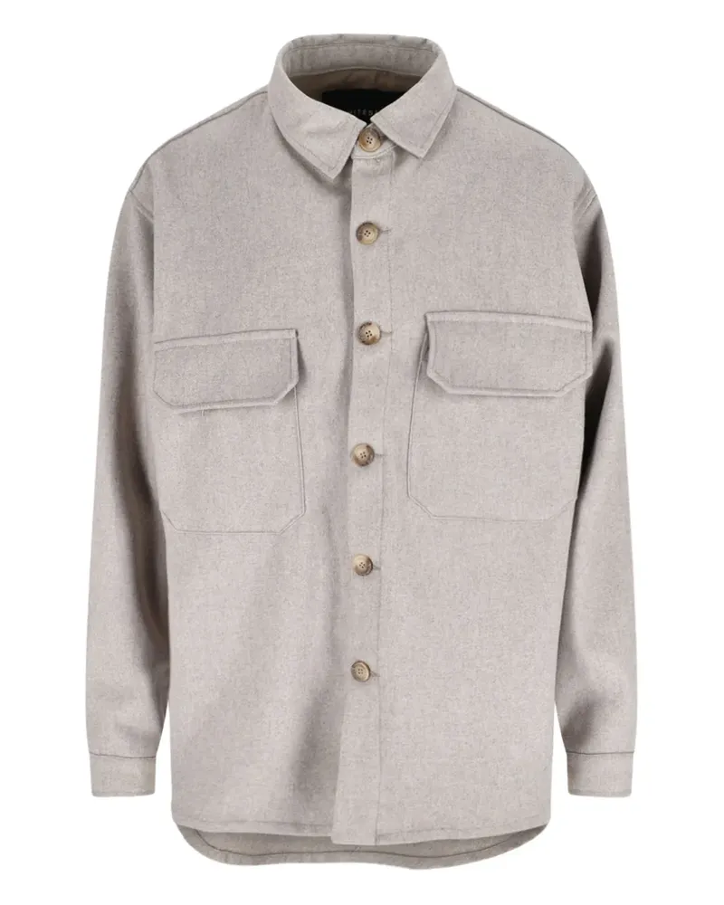 PLAN C Hemd mit Brusttaschen - Nude Nude