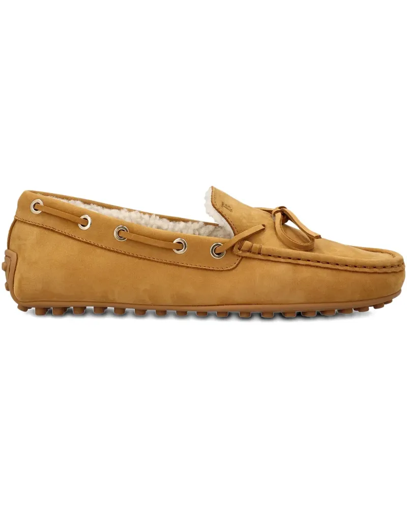TOD'S City Gommino nubuck loafers - Nude Nude