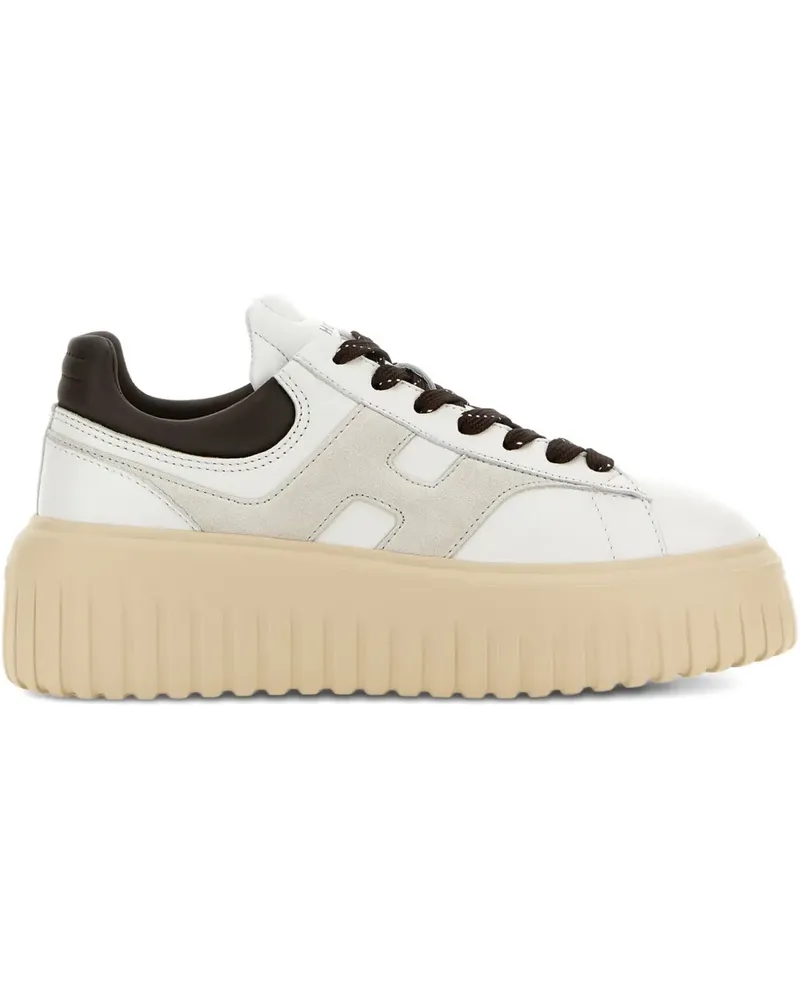 Hogan Plateau-Sneakers aus Leder - Weiß Weiß
