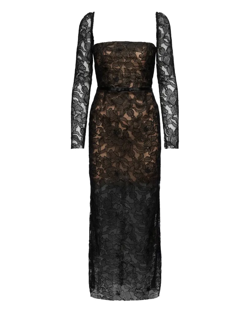 Ana Radu Rochie Kleid - Schwarz Schwarz